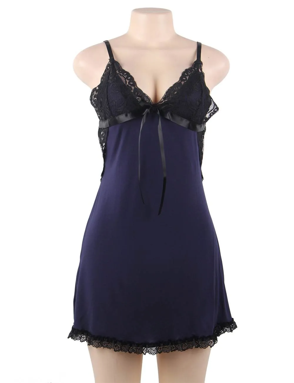 New Plus Size Dark Blue & Black & Red Sexy Fashion Cotton High Quality Women Pajama Sets