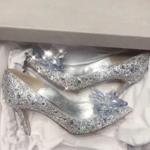 New Rhinestone High Heels Cinderella Shoes