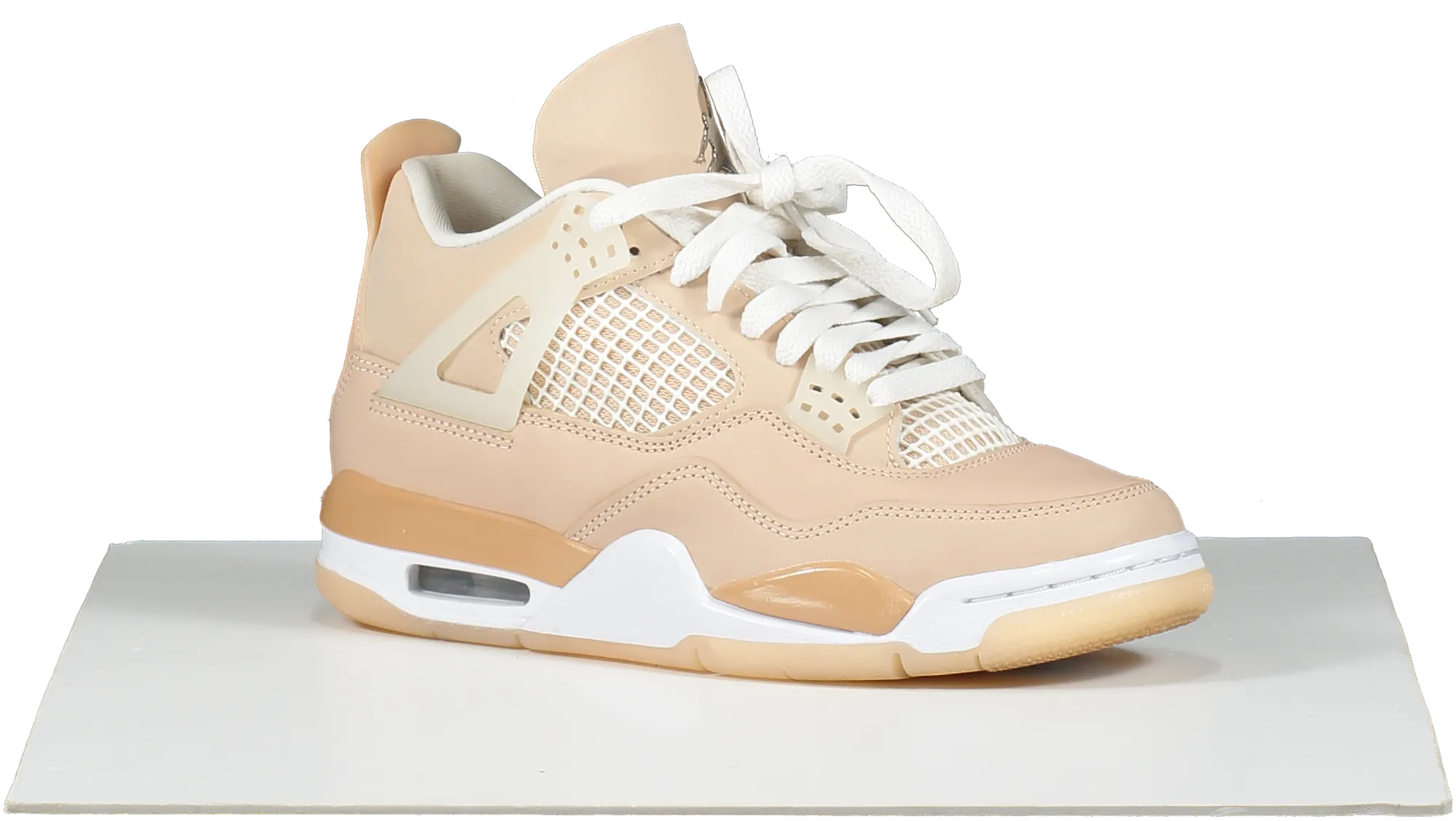Nike Beige Jordan 4 Retro Shimmer trainers UK 4 EU 37 👠