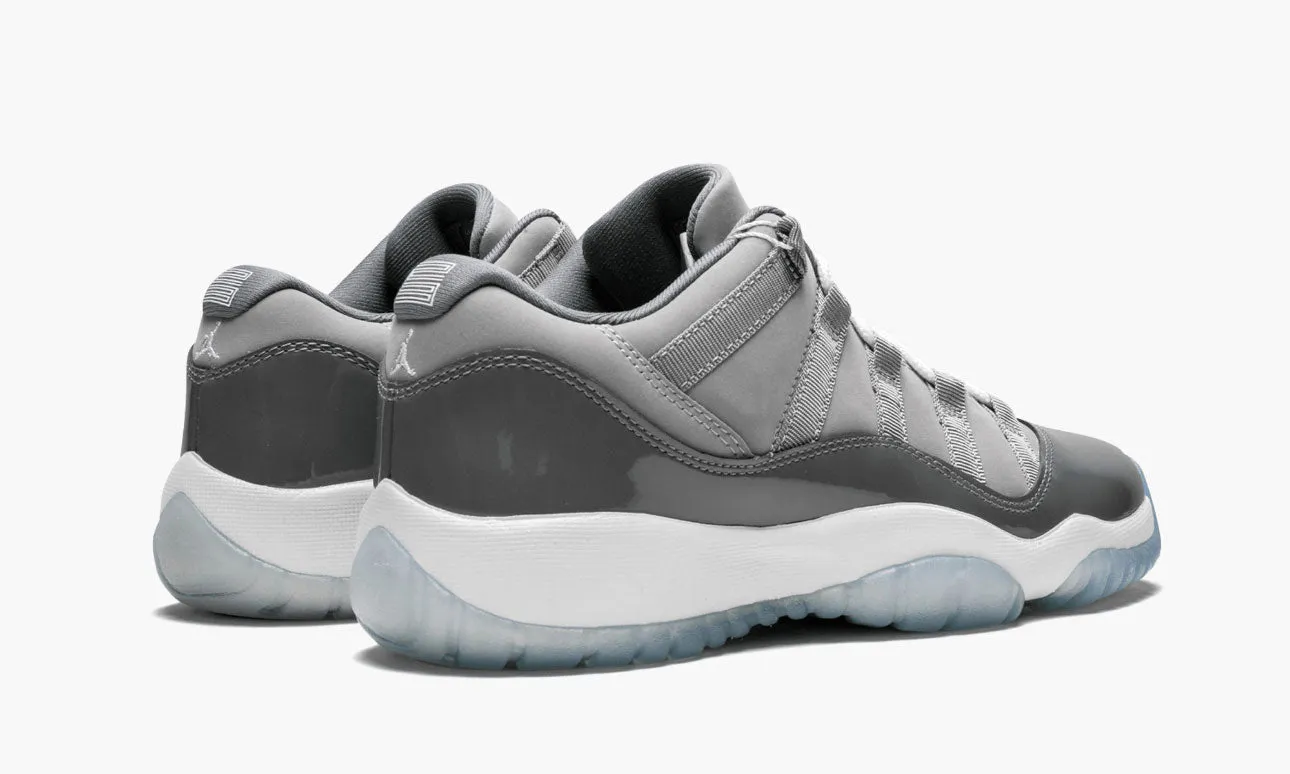NIKE Kid's Grey/White Air Jordan 11 Retro Low BG #528896-003 NEW