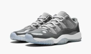 NIKE Kid's Grey/White Air Jordan 11 Retro Low BG #528896-003 NEW
