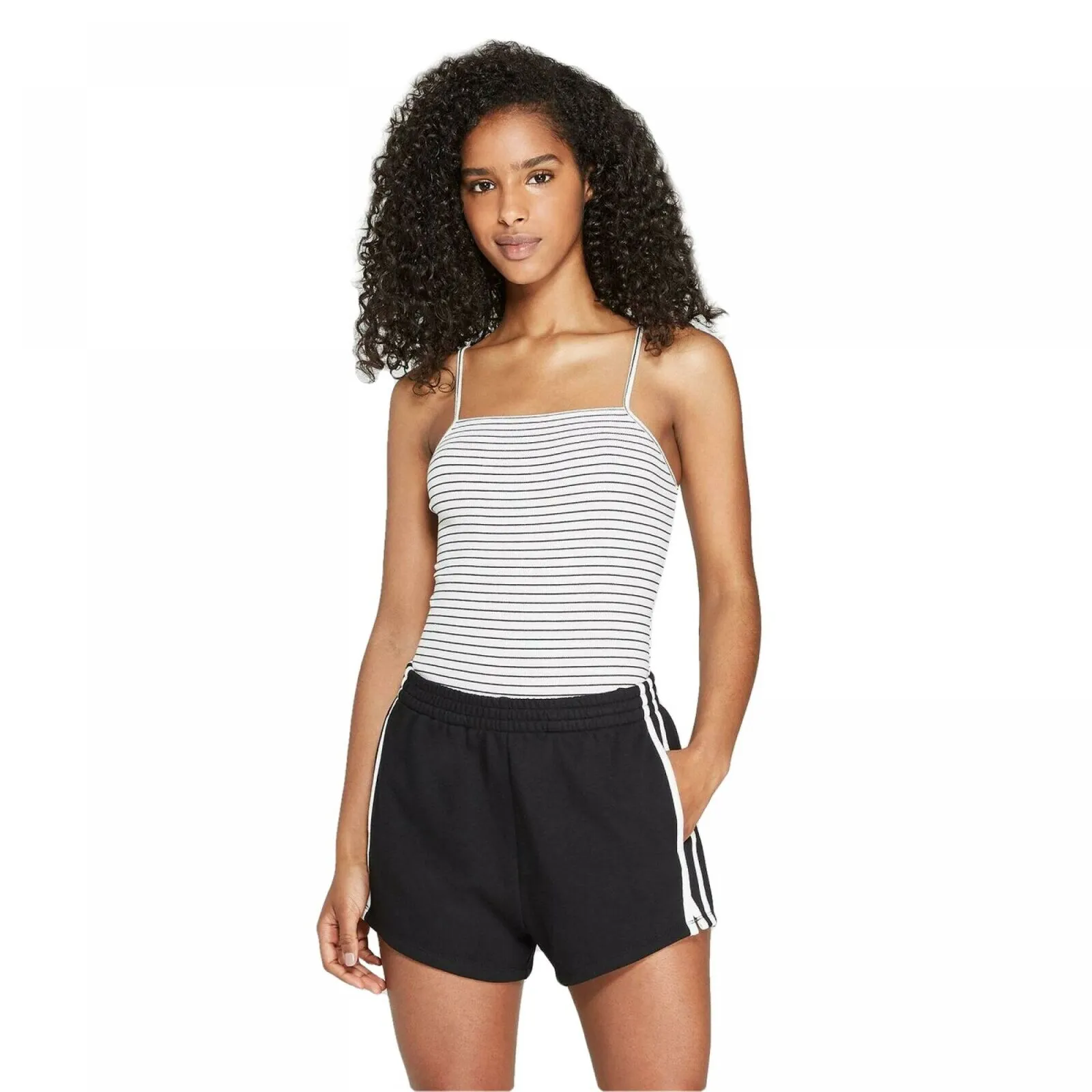 NWT Colsie Womens Striped Bodysuit. 00558214 X-Large