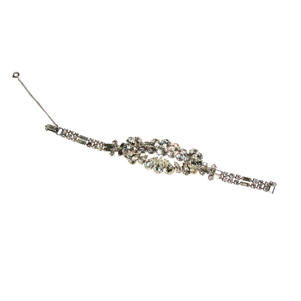 Old Hollywood Glam Sparkling Rhinestone bracelet by Denbe