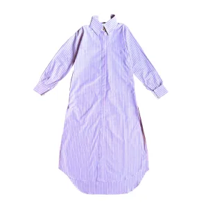 Open-Back Shirt Dress in Pink