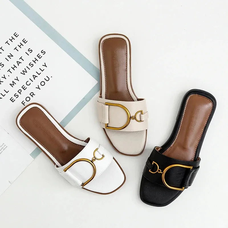 Opulenta™ Elegant Leather Flats
