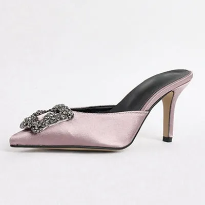 Outwear High Heel Slides Woman