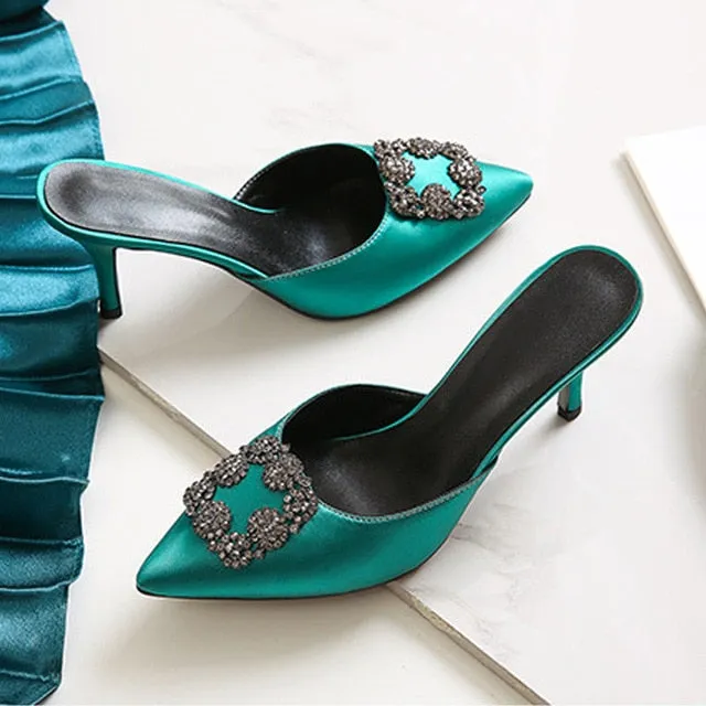 Outwear High Heel Slides Woman