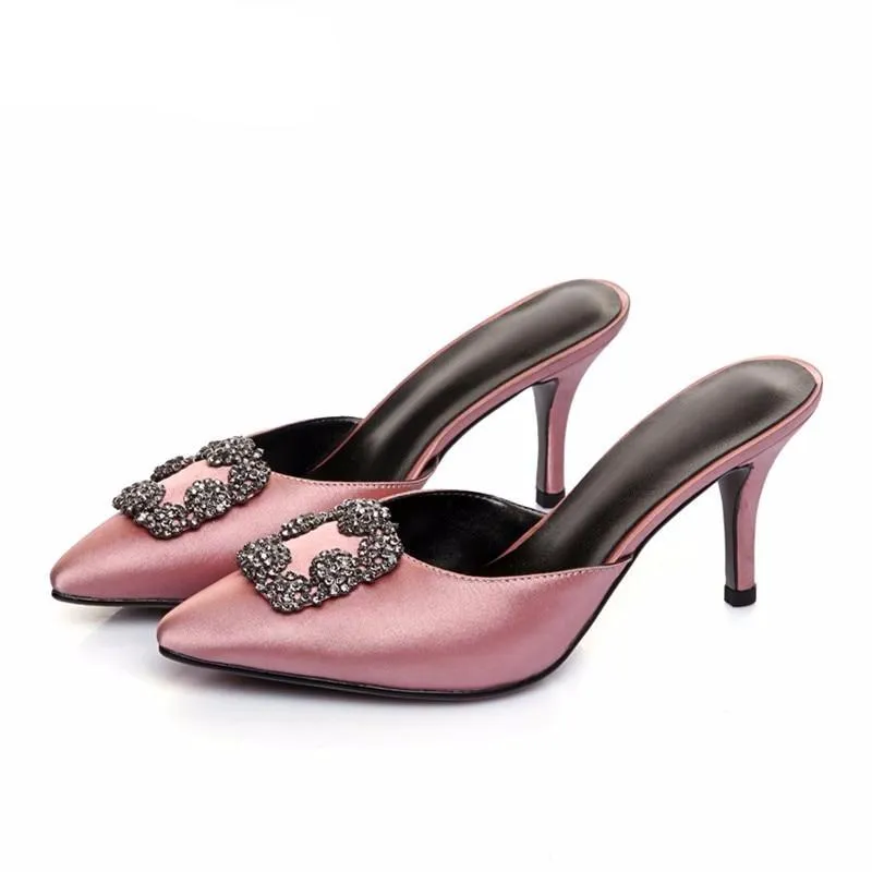 Outwear High Heel Slides Woman