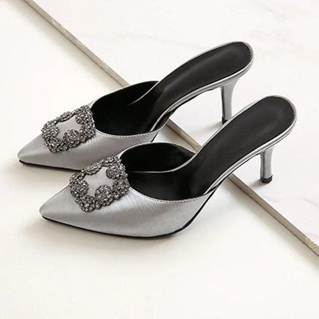 Outwear High Heel Slides Woman