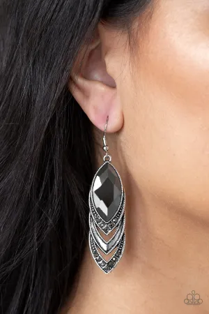Paparazzi - High-End Highness - Silver Earrings