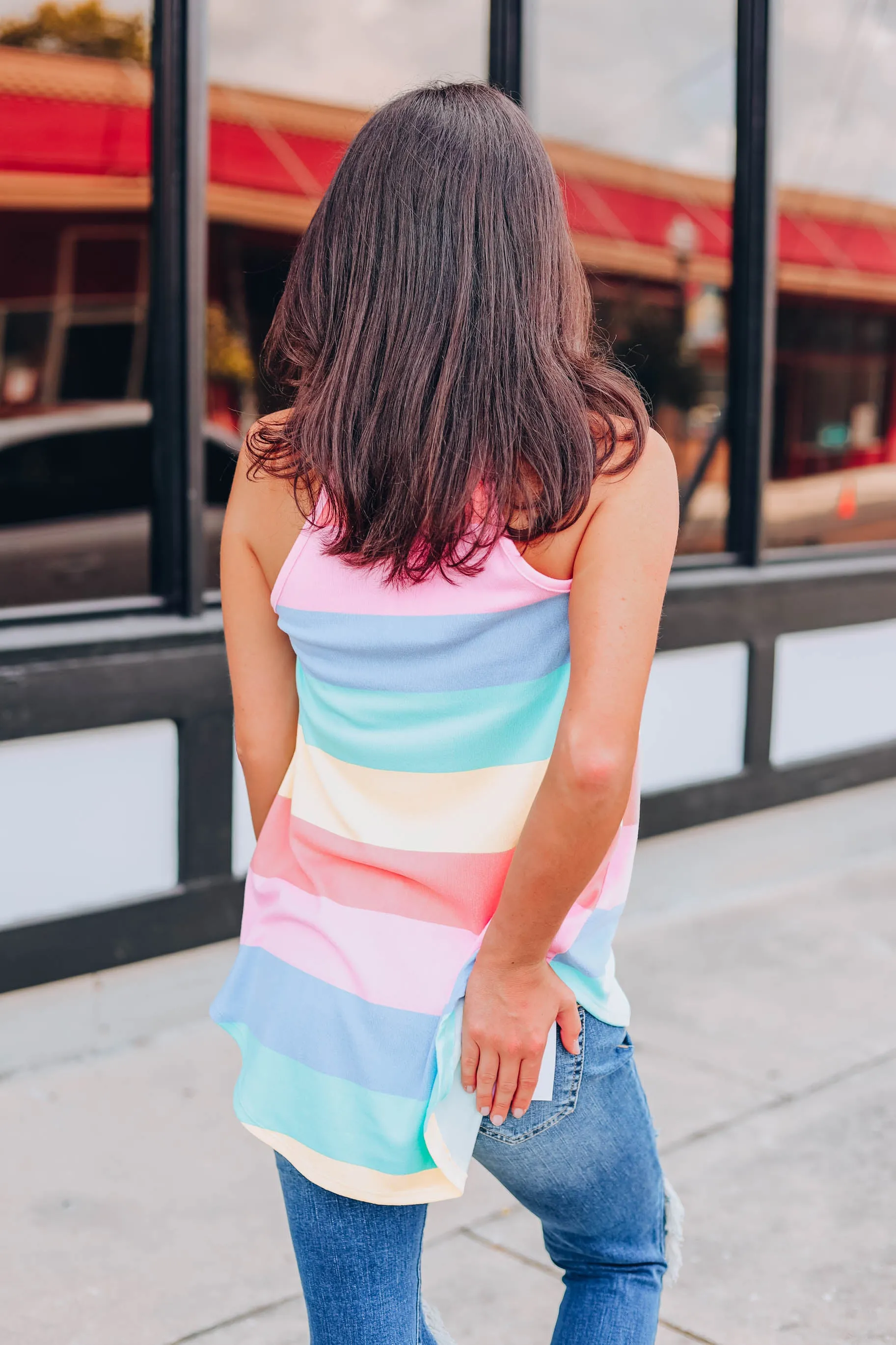 Pastel Passion Striped Top