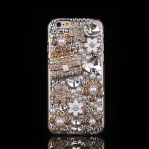 Pearl Crystal Handbag Case Cover For Iphone 7 6 6S Plus 5 5S SE 5C 4 4S