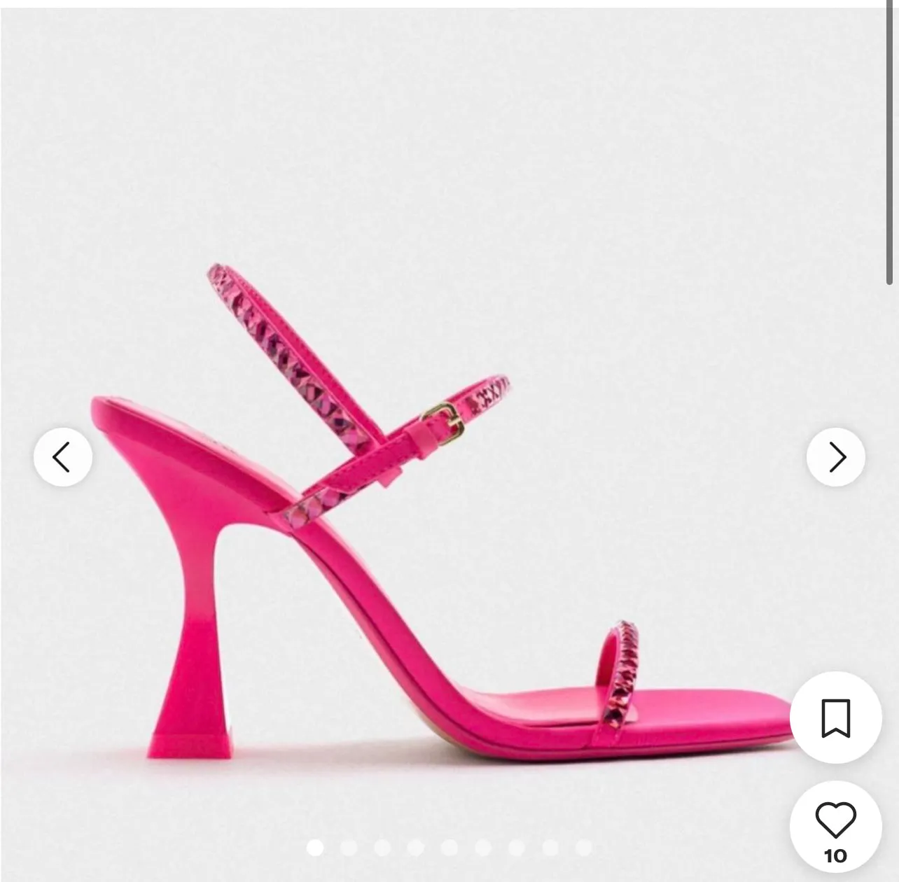 Pink Zara Rhinestone Heels
