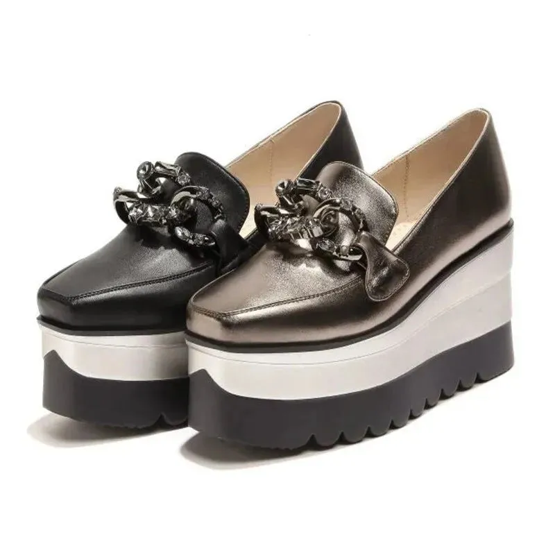 Platform Chunky Retro Mary Jane  Pumps