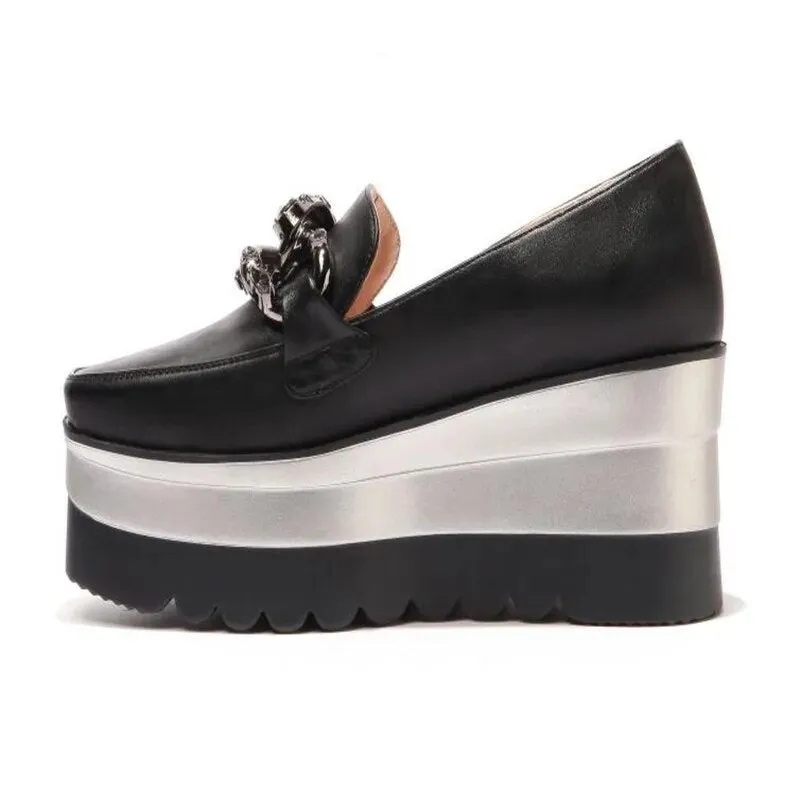 Platform Chunky Retro Mary Jane  Pumps