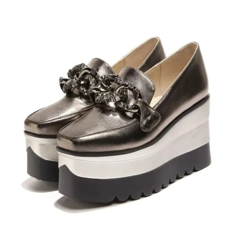 Platform Chunky Retro Mary Jane  Pumps