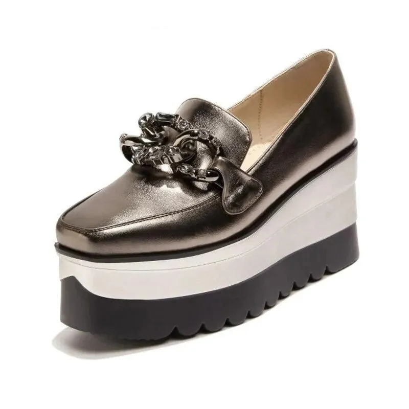 Platform Chunky Retro Mary Jane  Pumps