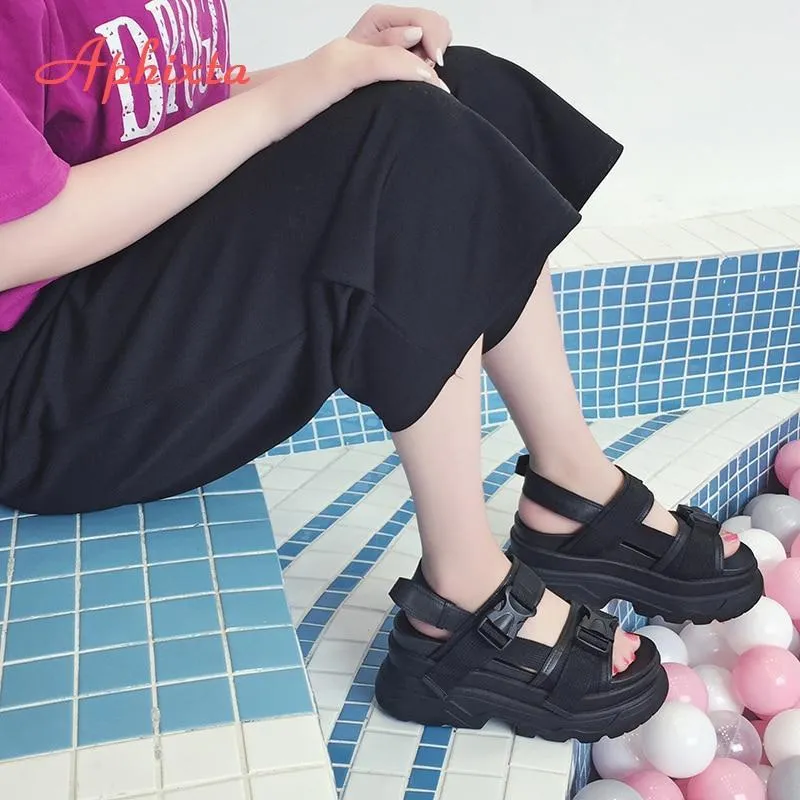 Platform Sandals Women Wedge High Heels Shoes