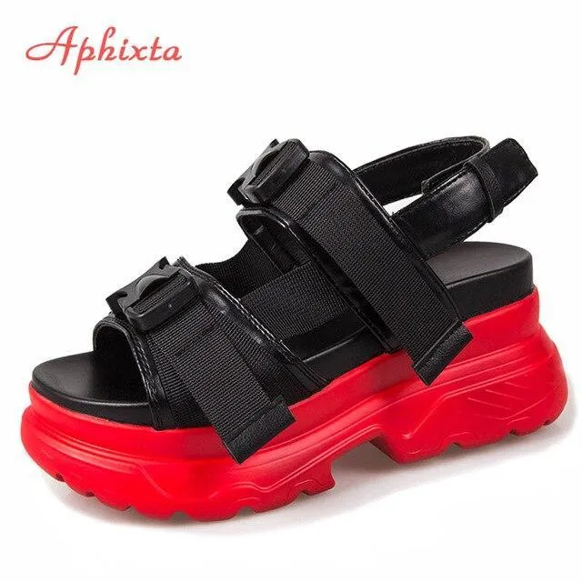 Platform Sandals Women Wedge High Heels Shoes