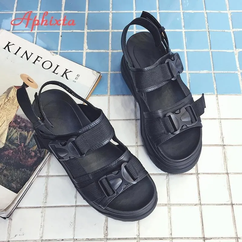 Platform Sandals Women Wedge High Heels Shoes