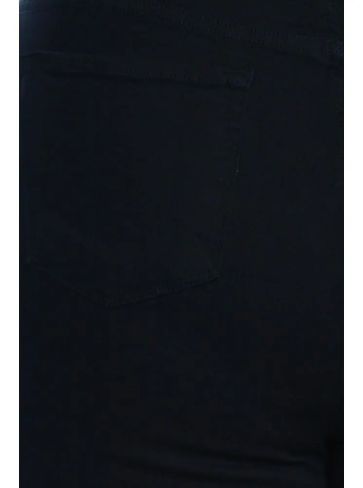 Plus Size Perfect 10 High Waist Slashed Black Jeans