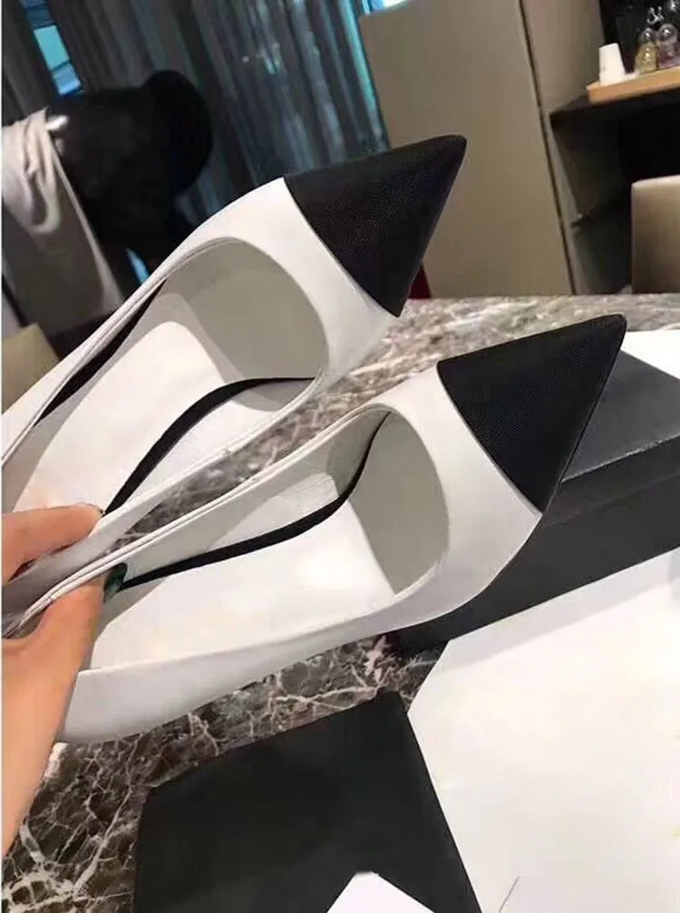 Pointed Toe Pumps Women White Pearl High Heels Shoes