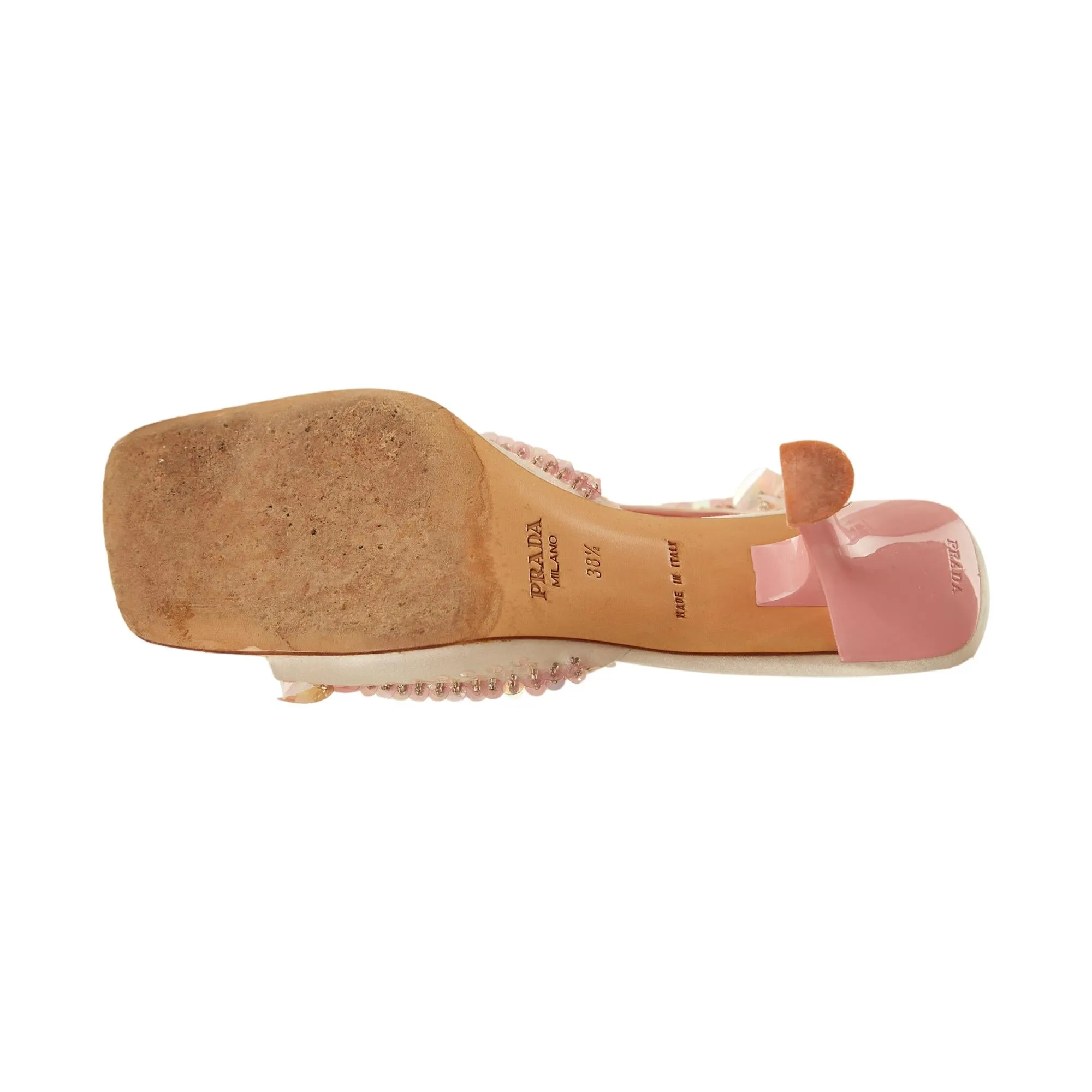 Prada Pink Sequin Heels
