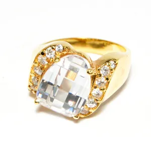 Prism Crystal Ring with Rhinestone Details by CL Designs