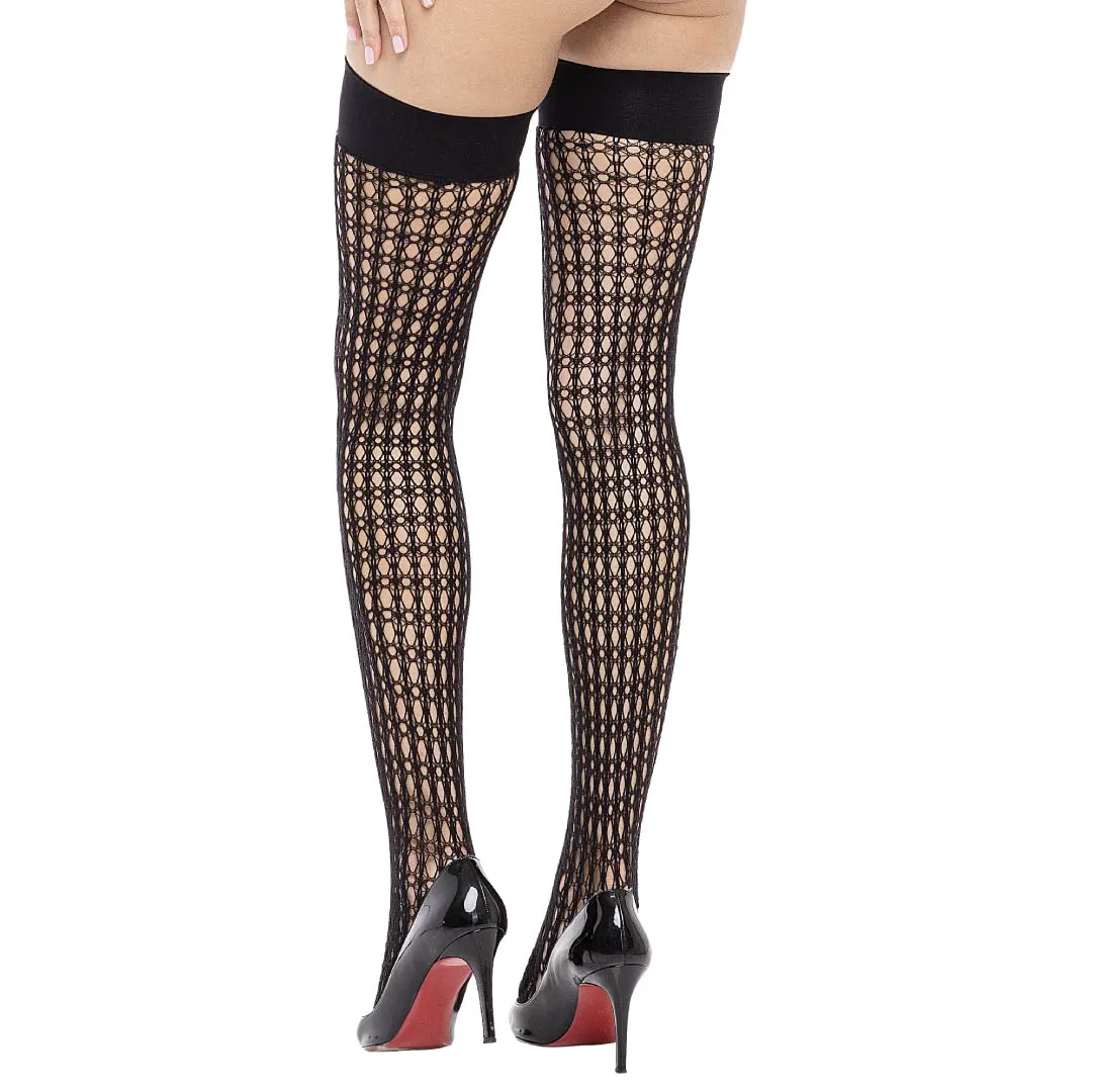 Quarter Crotchet Net Thigh High