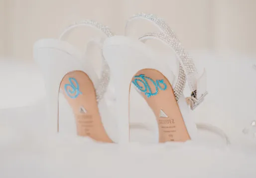 "I Do" Rhinestone Shoe Applique