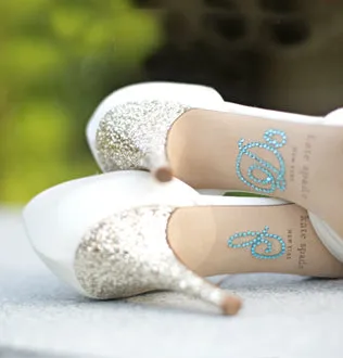 "I Do" Rhinestone Shoe Applique