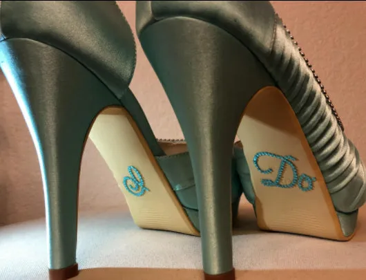 "I Do" Rhinestone Shoe Applique