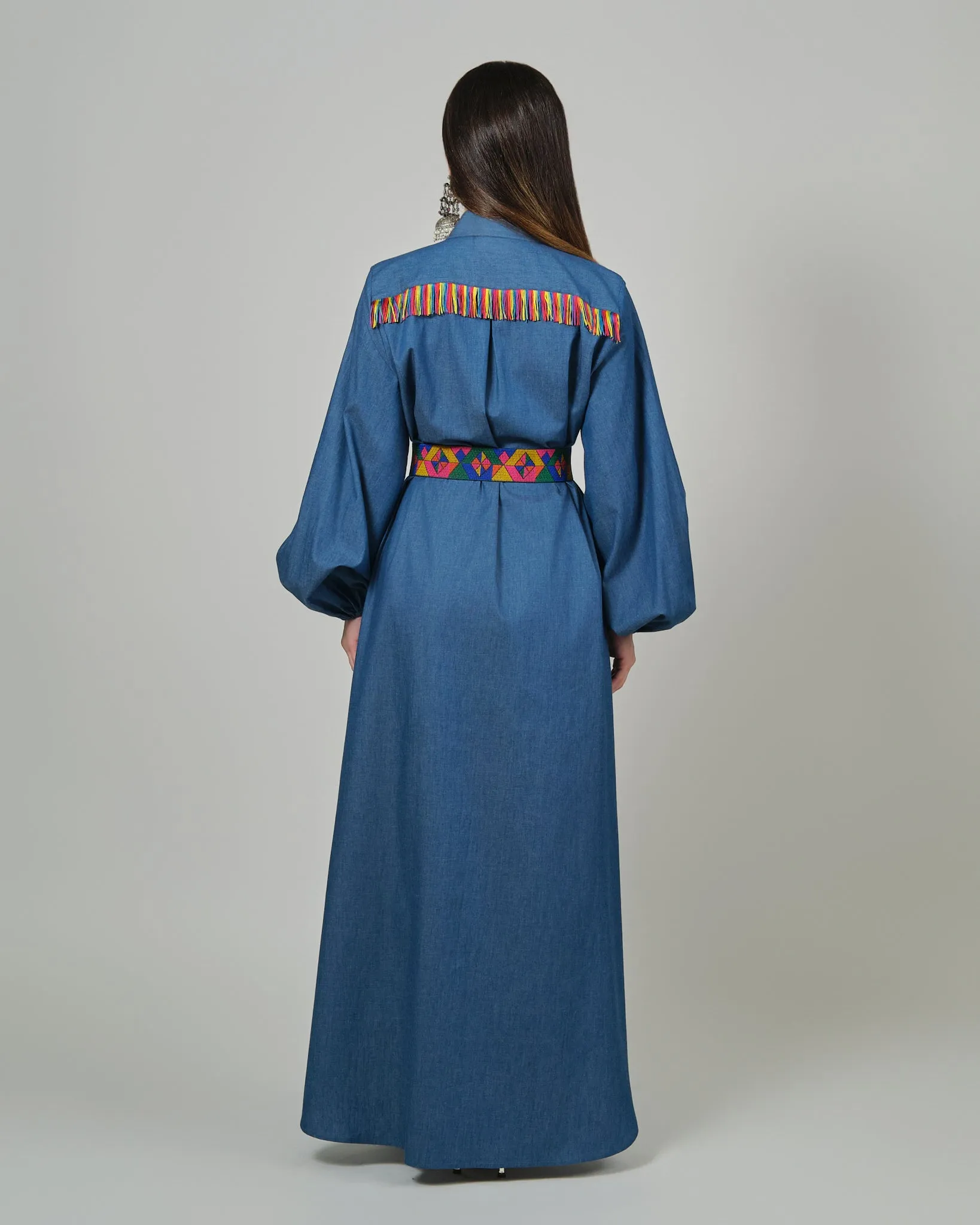 RAM25 CHAMBRAY DENIM SHIRT DRESS