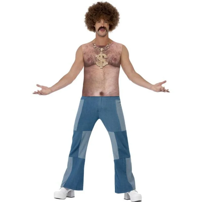 Realistic 70s Hairy Chest, Sleeveless Top