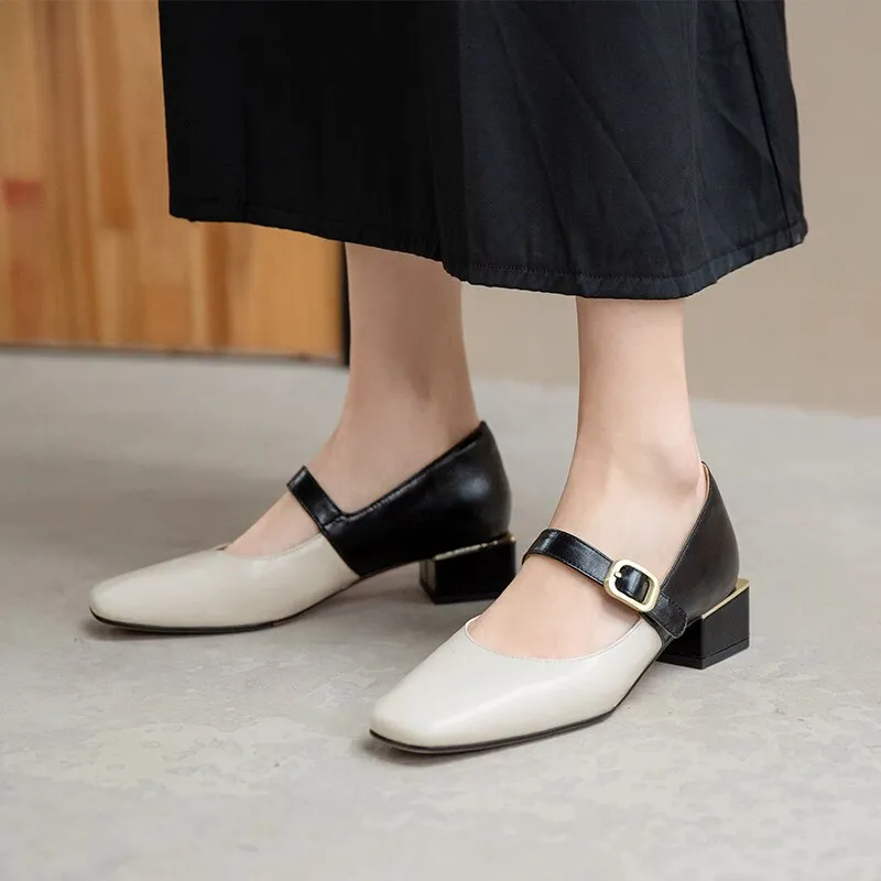 Retro Concise Women Pumps Mixed Colors