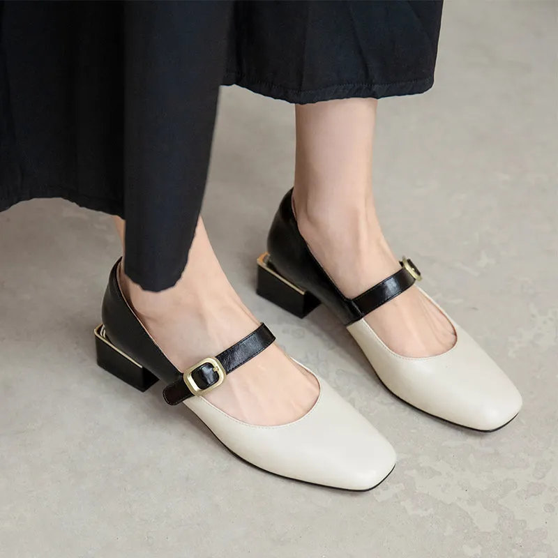 Retro Concise Women Pumps Mixed Colors