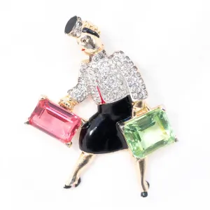 Retro Figural Fur Clip