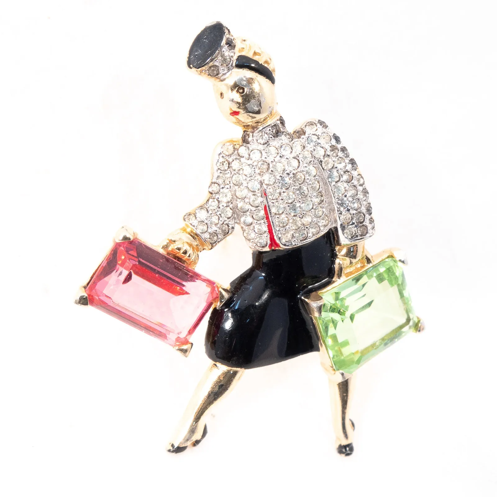 Retro Figural Fur Clip
