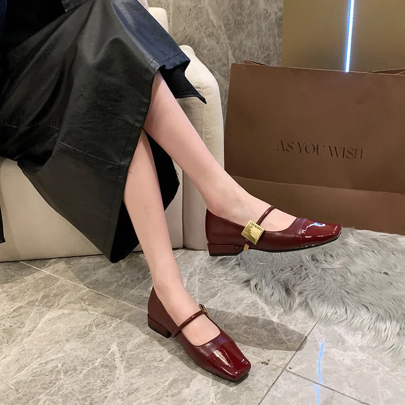 Retro Mary Jane Women's Shoes Wide Feet Fat Feet Women's Shoes