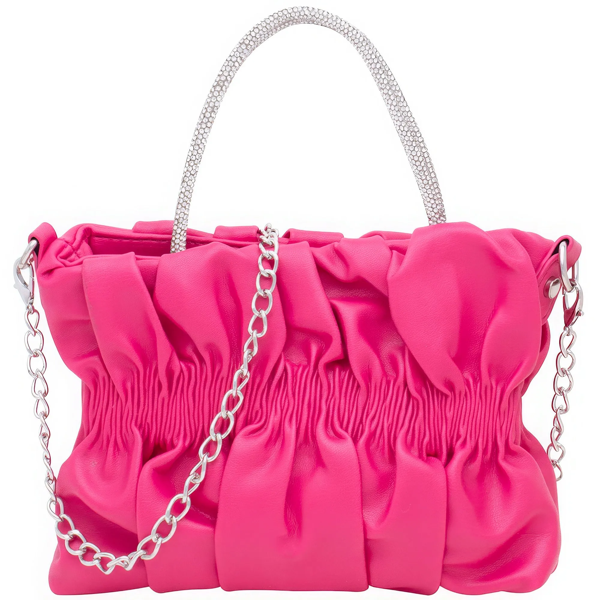 Rhinestone Handle Design Bag