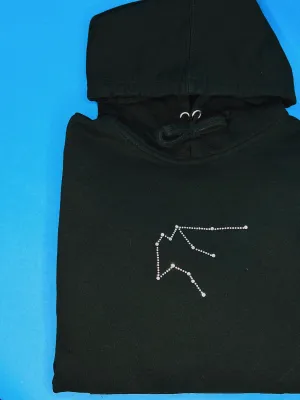 Rhinestone Zodiac Constellation Hoodie