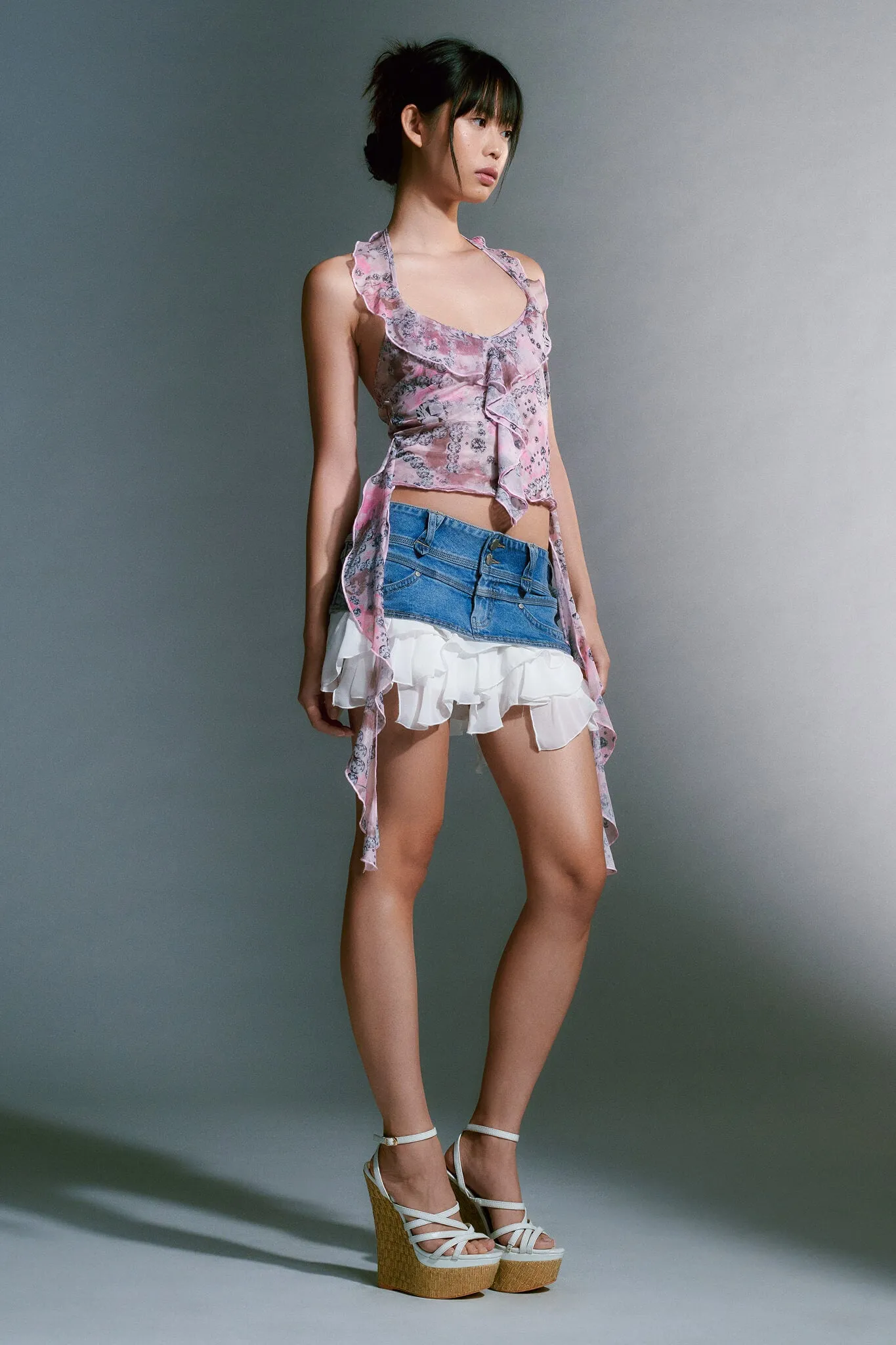ROSIYA TOP - PINK : RHINESTONE
