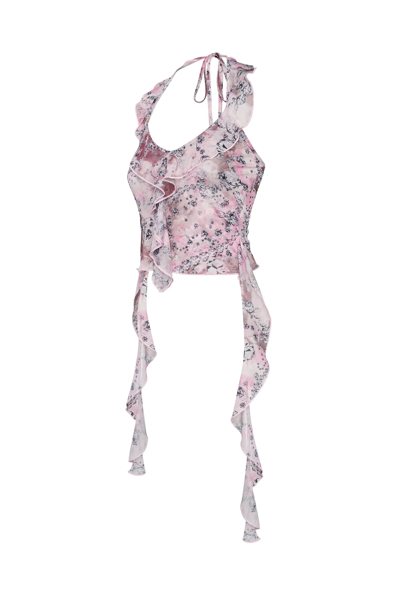 ROSIYA TOP - PINK : RHINESTONE