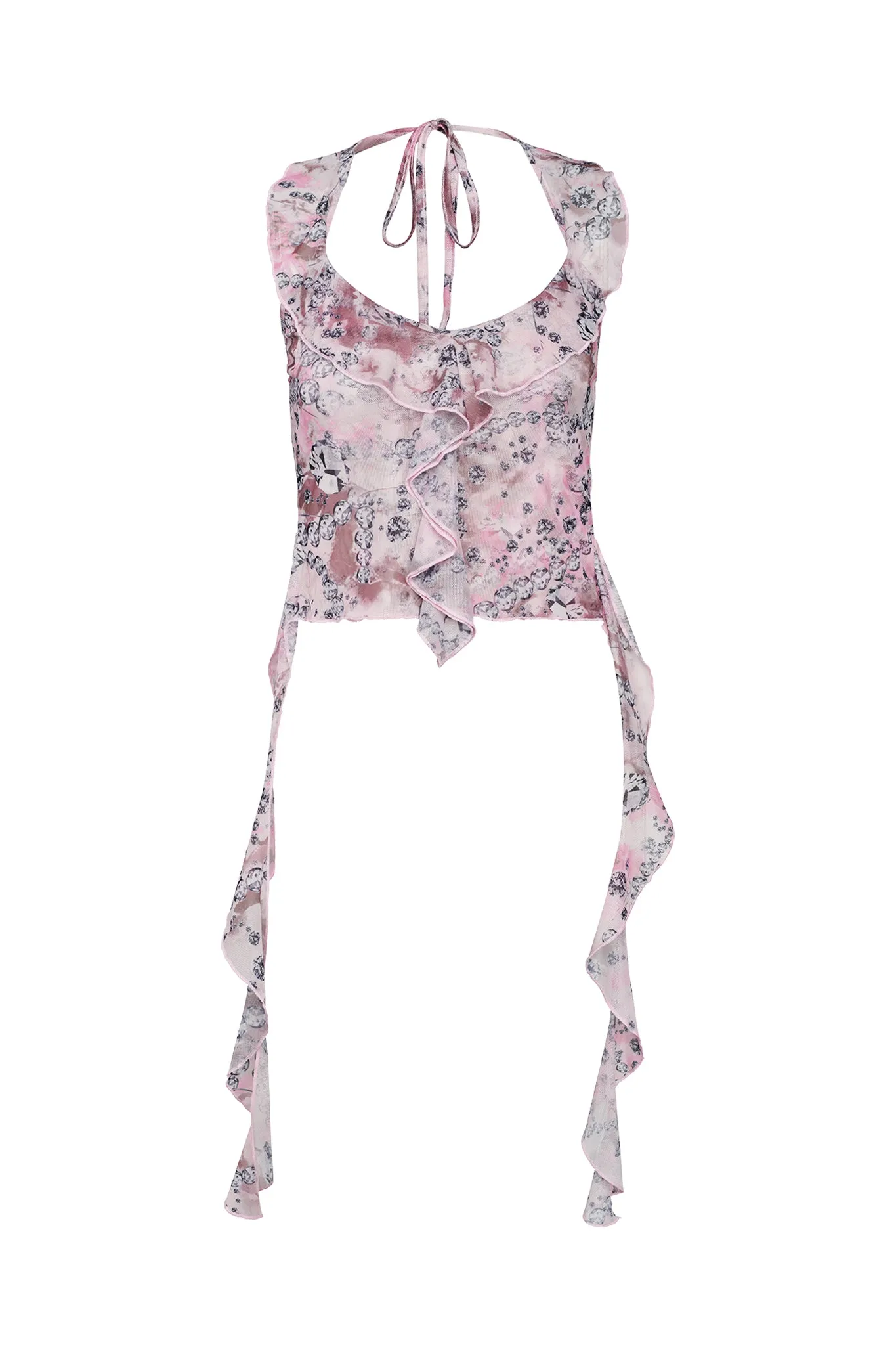 ROSIYA TOP - PINK : RHINESTONE