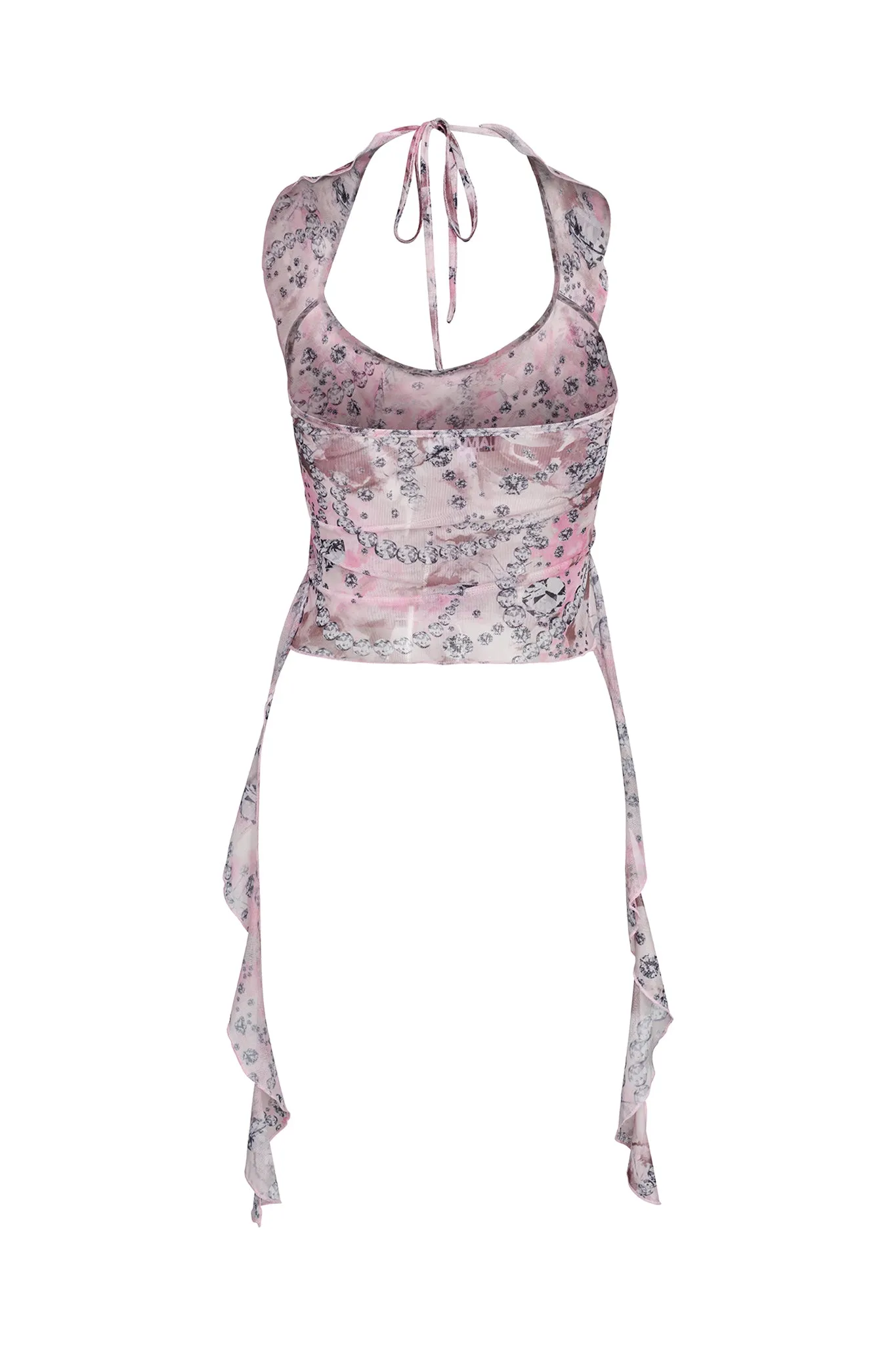 ROSIYA TOP - PINK : RHINESTONE