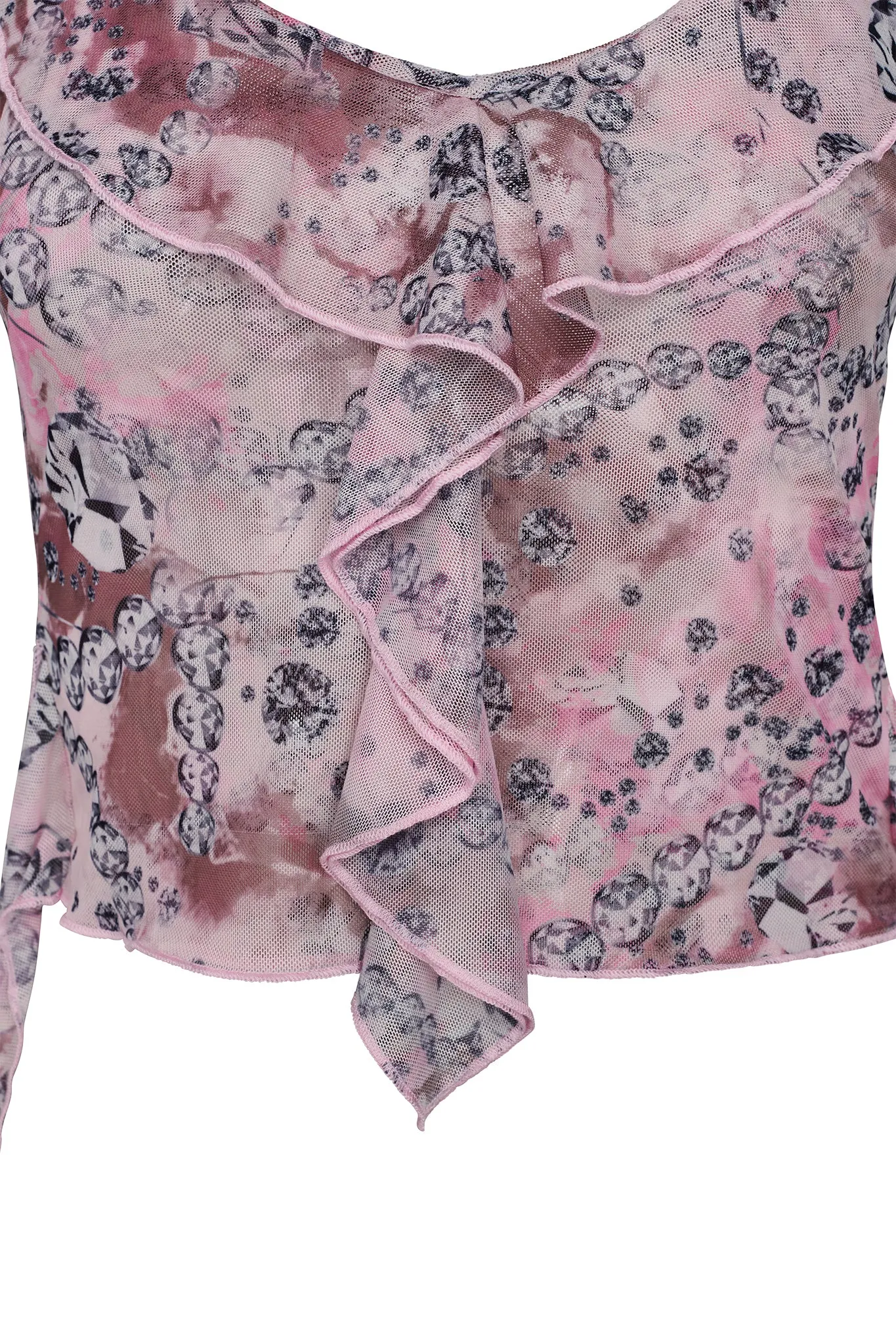 ROSIYA TOP - PINK : RHINESTONE