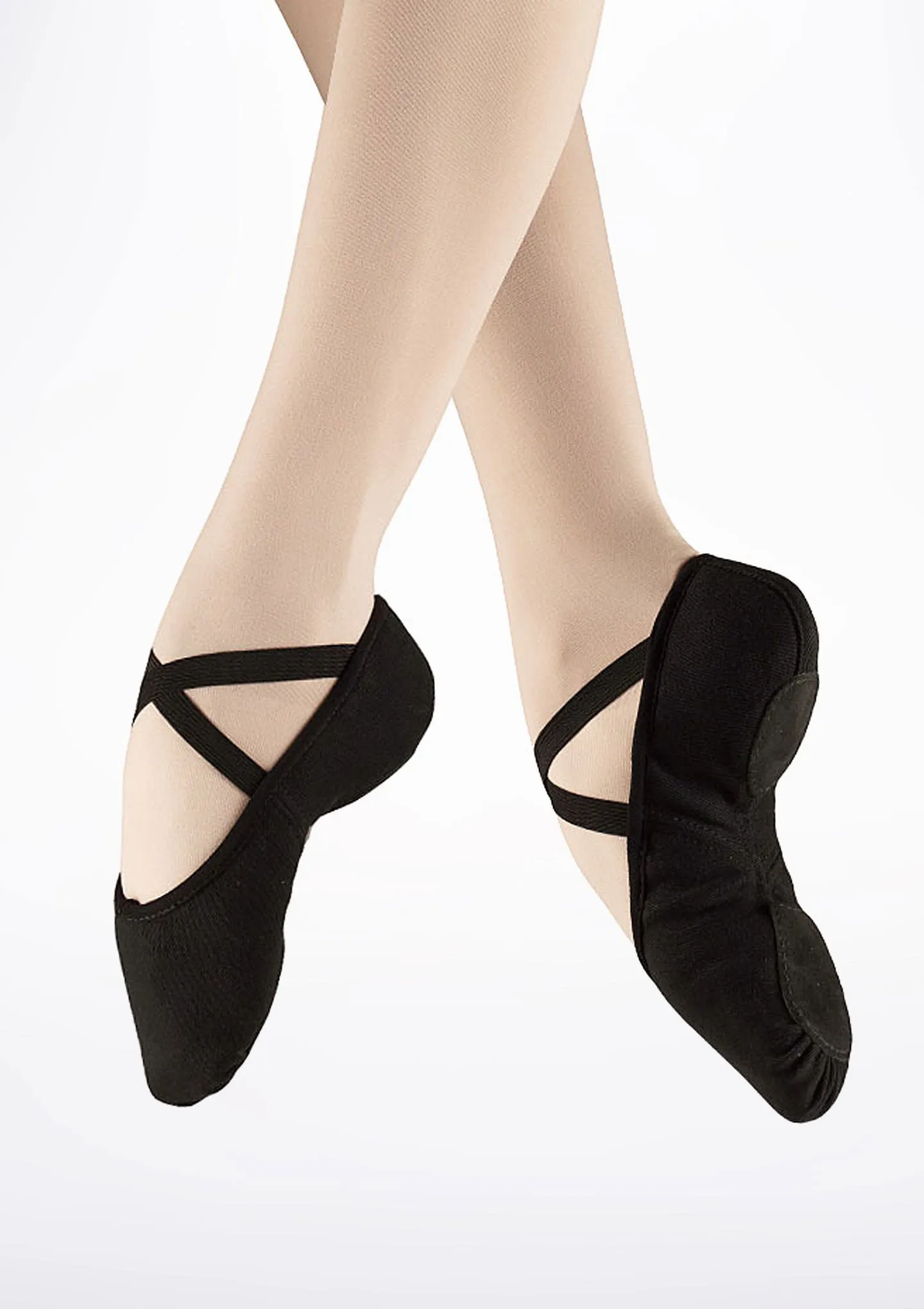 S0277L BLK Canvas Ballet Slipper