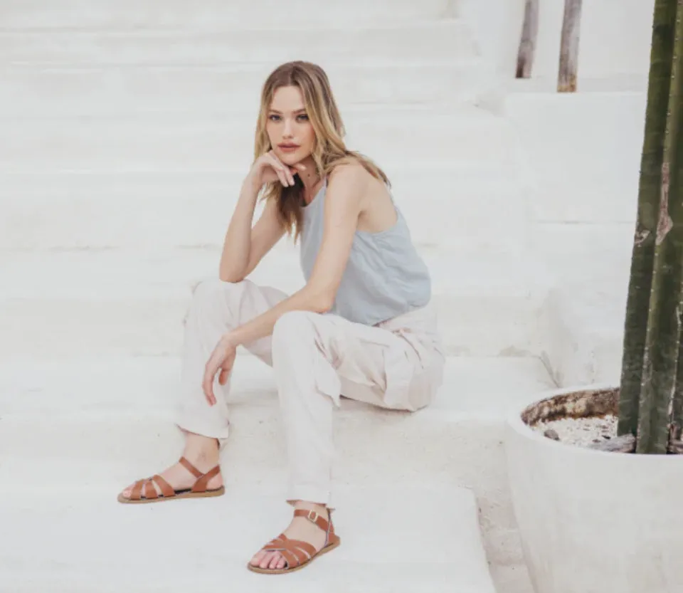 SaltWater Sandals - Original Tan - women size 9 (unisex 7)