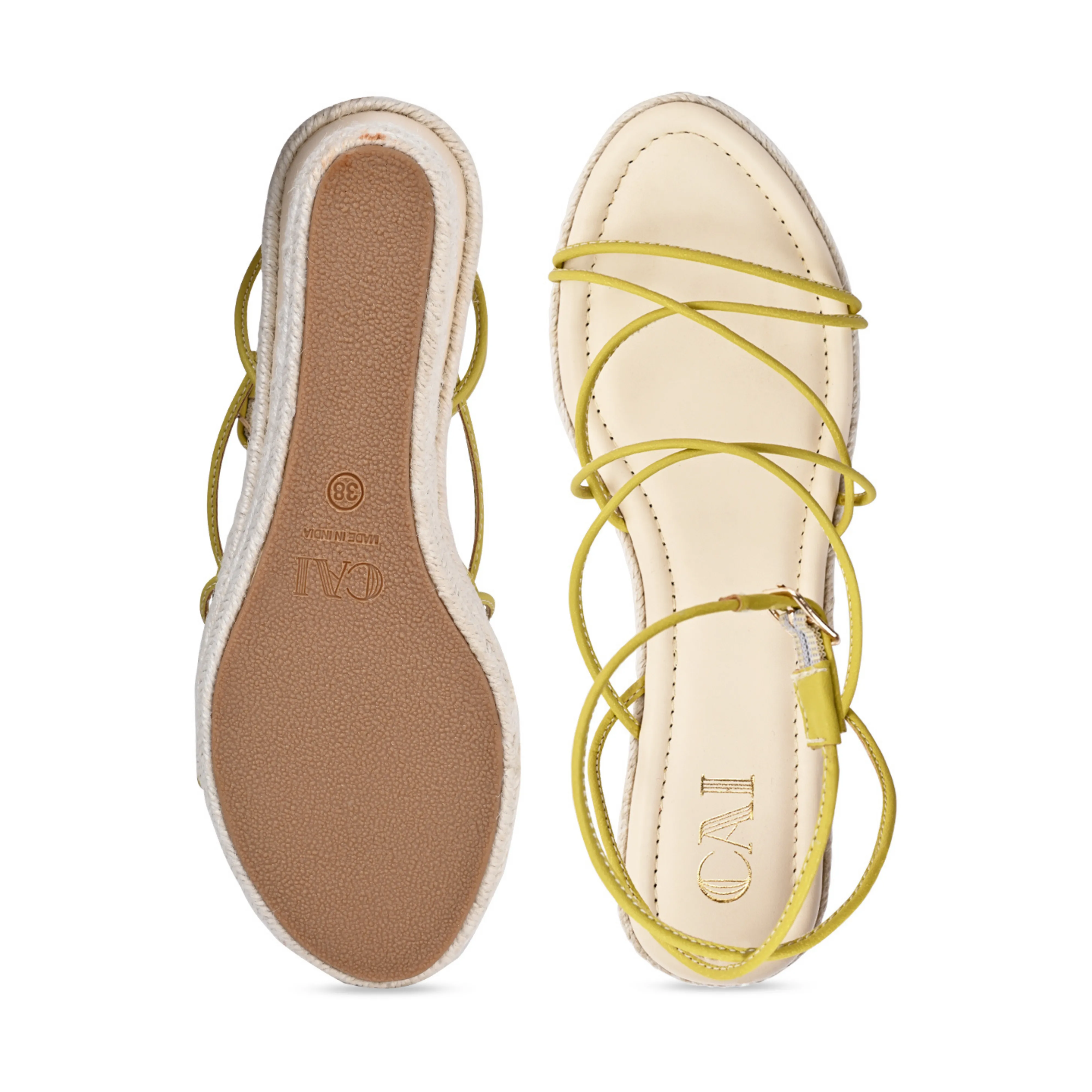 Sandy Toes Strap Wedge