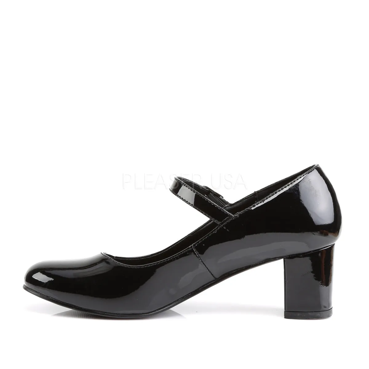 SCHOOLGIRL-50  Black Patent